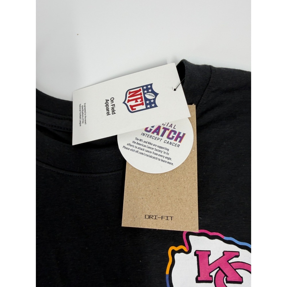 Kansas City Chiefs Nike 2025 NFL Crucial Catch Sideline Logo T-Shirt Mens SZ XL - Picture 3 of 5